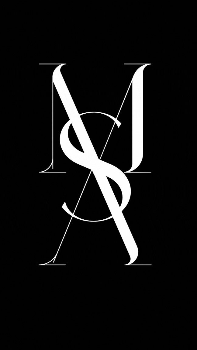 variaciones de un logo de un proyecto llamado MAS
