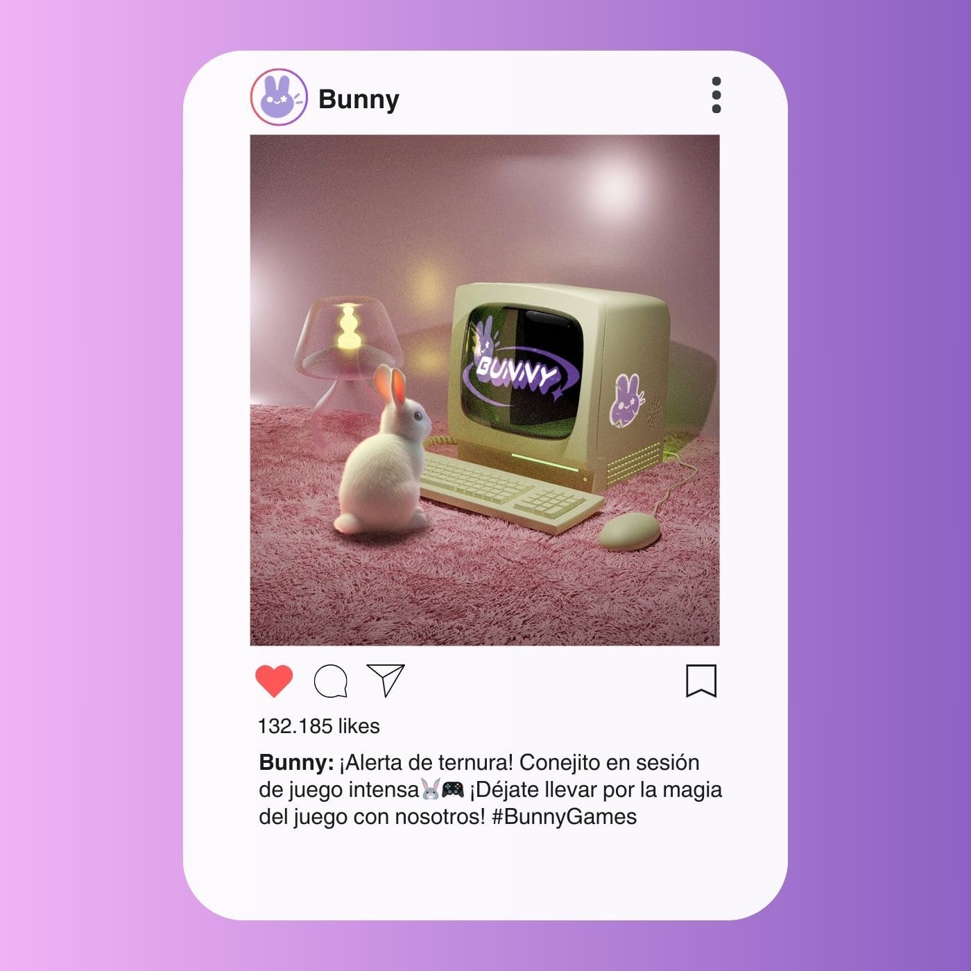 Captura de pantalla del proyecto Bunny